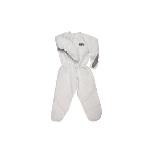 KleenGuard A30 Stretch Coveralls, Zipper Front with 1" Flap, Elastic Back & Front, Wrists & Ankles