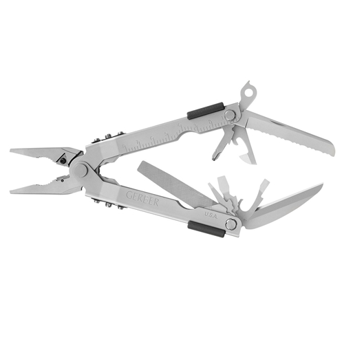 Gerber Multi-Plier 600 - Needlenose  Stainless w/ Carbide Insert Cutters, Leather Sheath