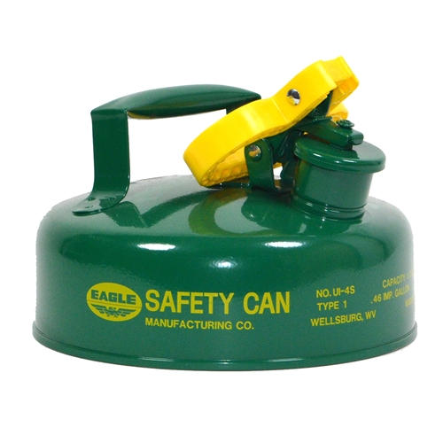 Eagle Type I Safety Can, 2 Qt. Green, UI-4-SG