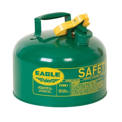 Eagle Type I Safety Can, 2.5 Gal. Green, UI-25-SG