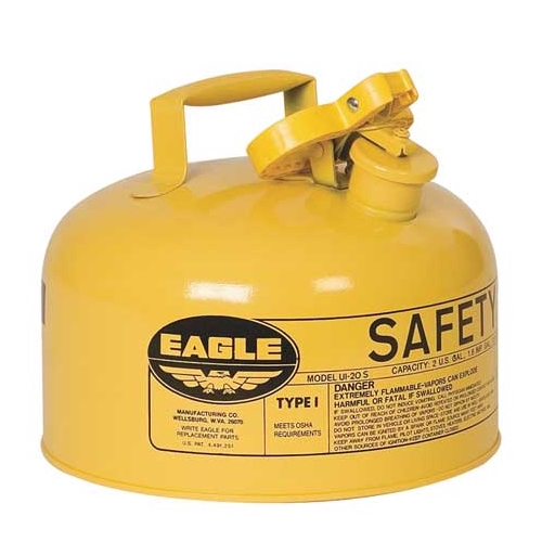 Eagle Type I Safety Can, 2 Gal. Yellow, UI-20-SY
