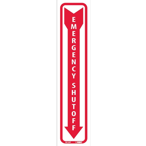 Emergency Shut Off Sign (M124P)