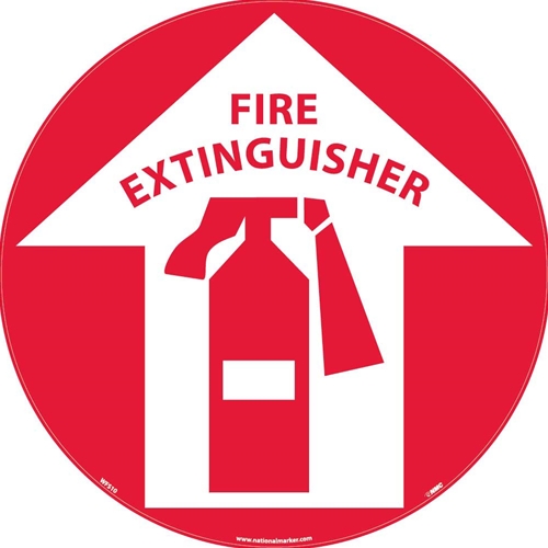 Fire Extinguisher Walk On Floor Sign (WFS10)