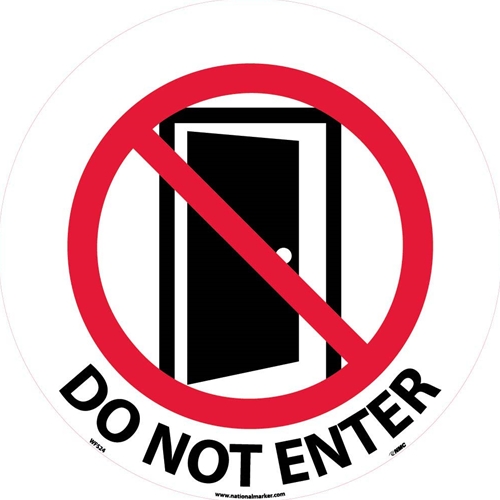 Do Not Enter Walk On Floor Sign (WFS24)