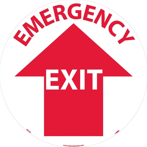 Emergency Exit Walk On Floor Sign (WFS25)