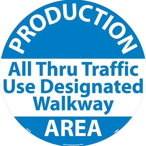 Production Area Walk On Floor Sign (WFS30)