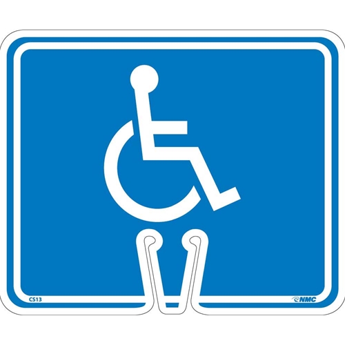 Safety Cone Handicapped Sign (CS13)