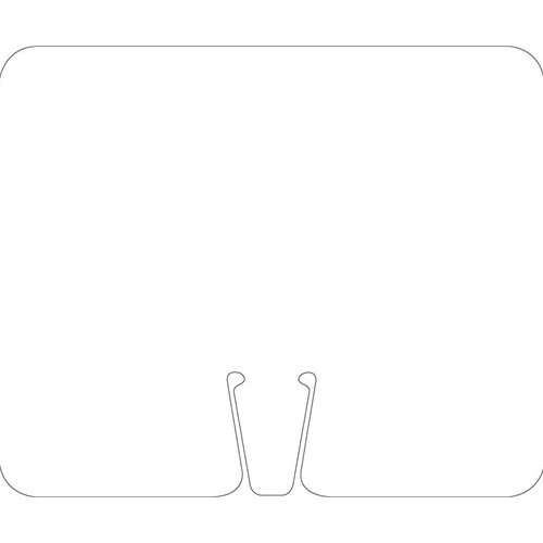 White Safety Cone Blank Sign (CS2)