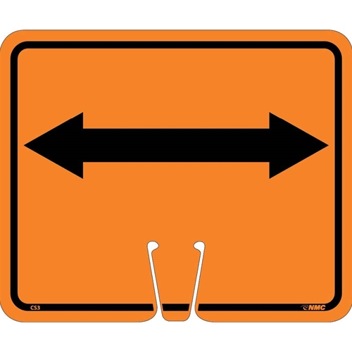 Safety Cone Double Arrow Sign (CS3)