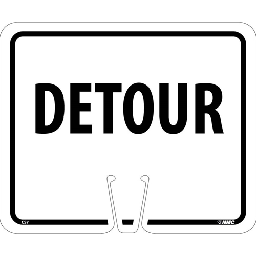 Safety Cone Detour Sign (CS7)
