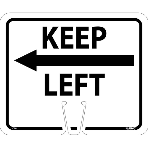 Safety Cone Keep Left Sign (CS8)