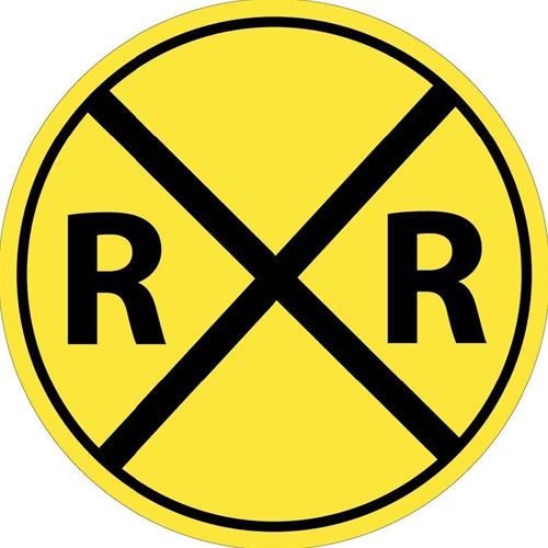 Railroad Crossing Sign (TM118J)