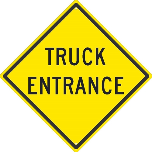 Truck Entrance Traffic Sign (TM122K)