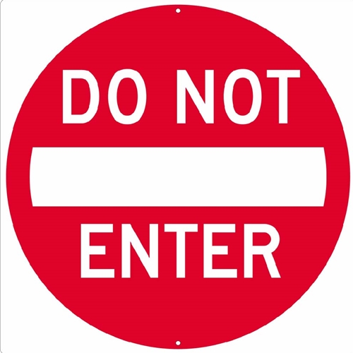 Do Not Enter Sign (TM132J)