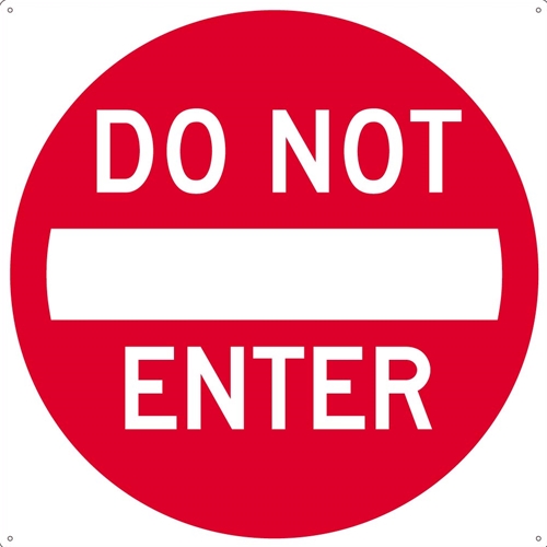 Do Not Enter Sign (TM132J24)