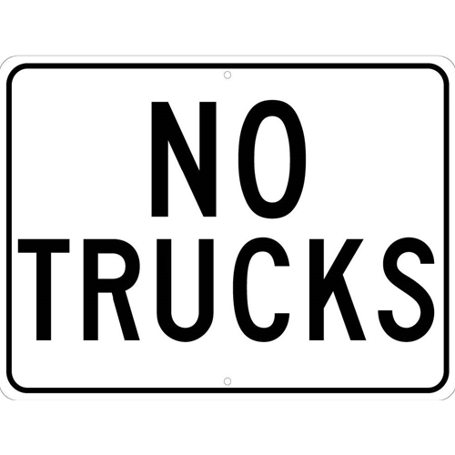 No Trucks Sign (TM134J)