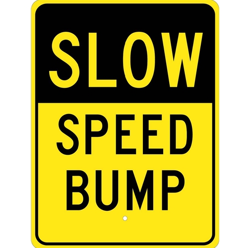 Slow Speed Bump Traffic Sign (TM158K)
