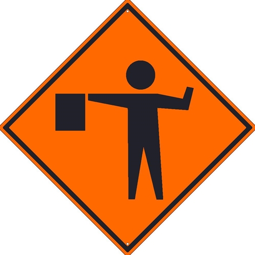 Flagger Graphic Sign (TM181K)