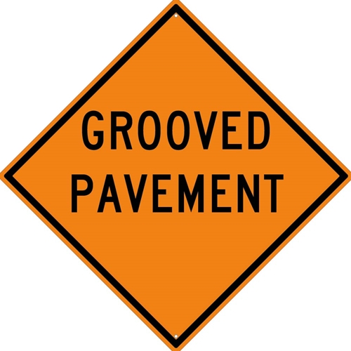 Grooved Pavement Sign (TM189K)