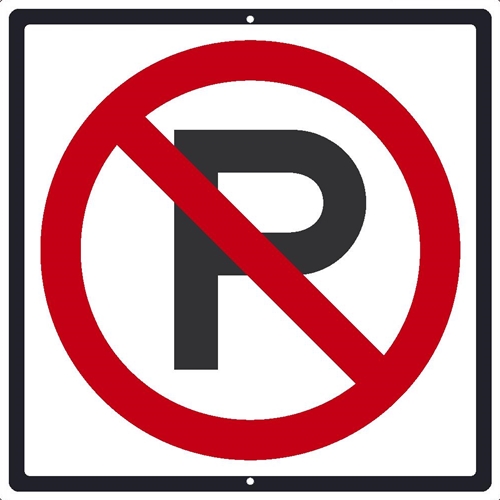 No Parking Graphic Traffic Sign (TM205K)
