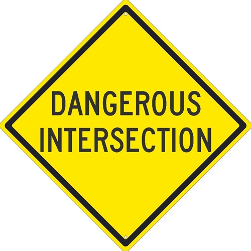 Dangerous Intersection Sign (TM209J)