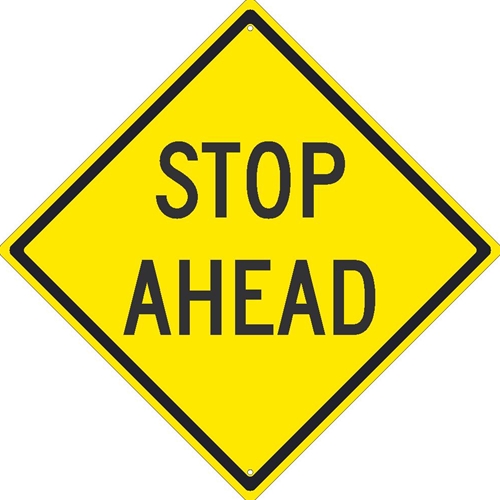 Stop Ahead Sign (TM215J)