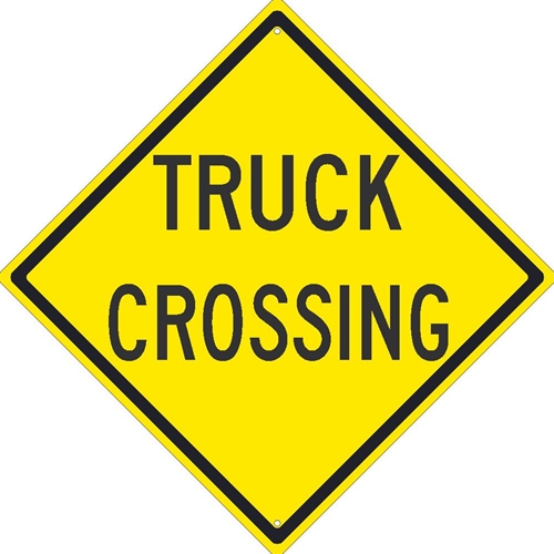 Truck Crossing Sign (TM217J)