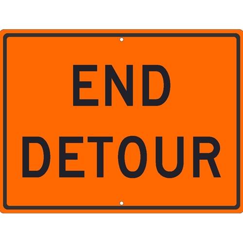 End Detour Sign (TM232K)