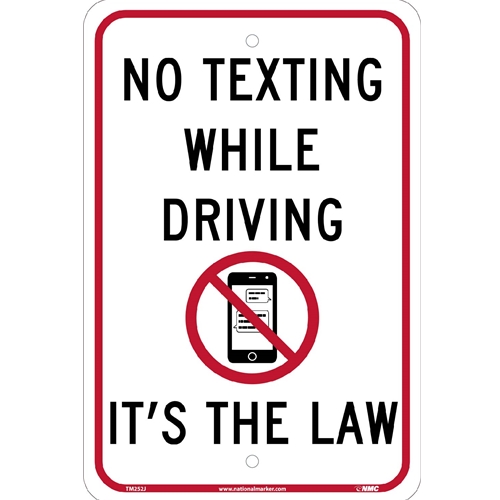 No Texting It'S The Law Traffic Sign Traffic Sign (TM252J)