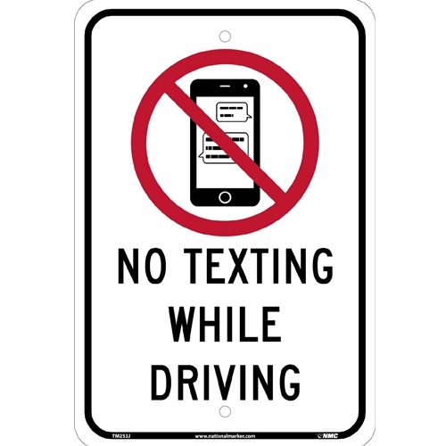 No Texting While Driving Traffic Sign Traffic Sign (TM253J)