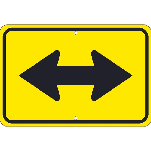 Large Arrow Two Directions Sign (TM255K)