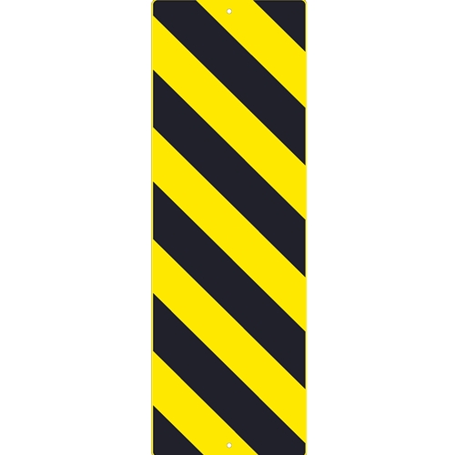 Left Stripe Yellow Object Marker Sign (TM266K)