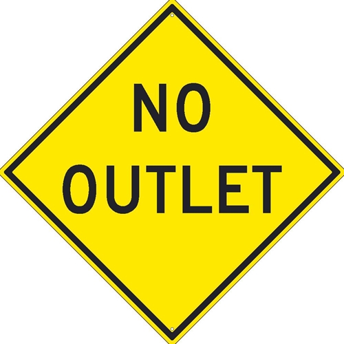 No Outlet Sign (TM269K)