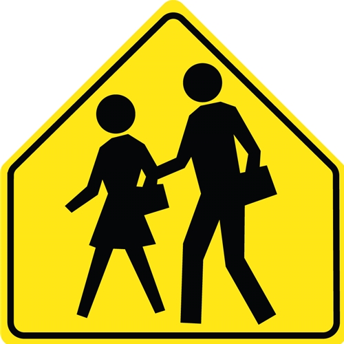 Pedestrian Crossing Traffic Sign (TM301DG)