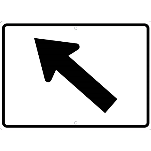 Auxiliary Diagonal Arrow Left Sign (TM504J)