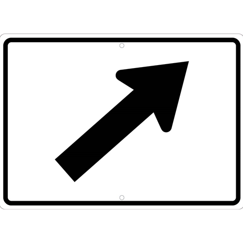 Auxiliary Diagonal Right Arrow Sign (TM505J)