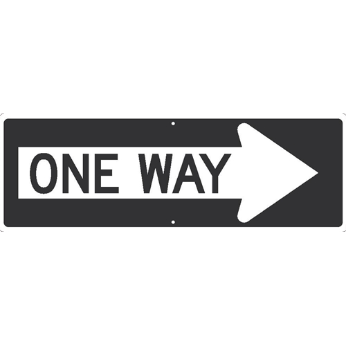 One Way Arrow Right Sign (TM509J)