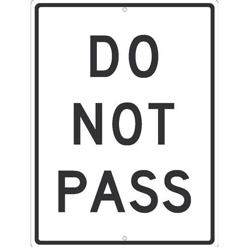 Do Not Pass Sign (TM532K)