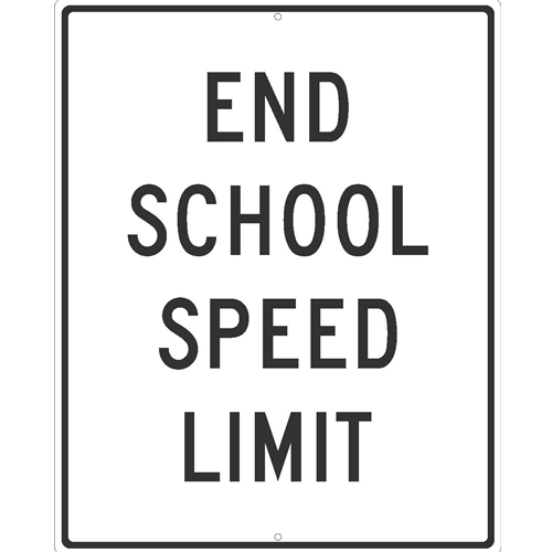 End School Speed Limit Sign (TM601K)