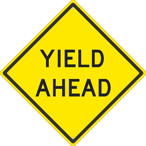 Yield Ahead Sign (TM610K)