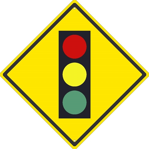 Intersection Warning Graphic Sign (TM612K)