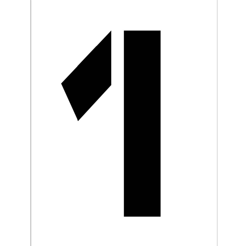 Individual Character Stencil 12" Number Set (PMC12-1)