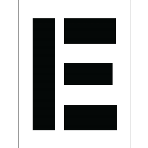 Individual Character Stencil 12" Number Set (PMC12-E)