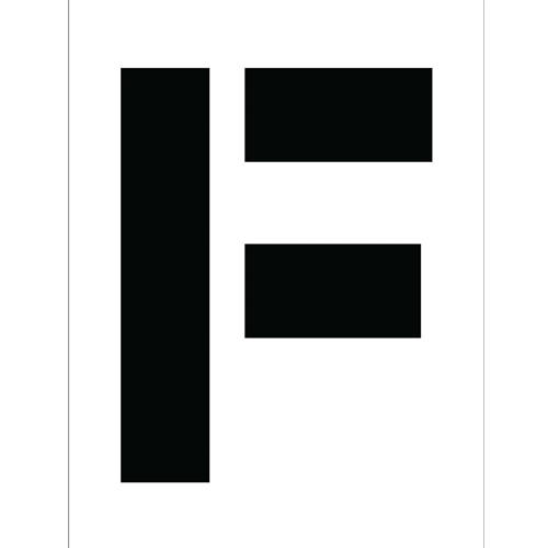 Individual Character Stencil 12" Number Set (PMC12-F)