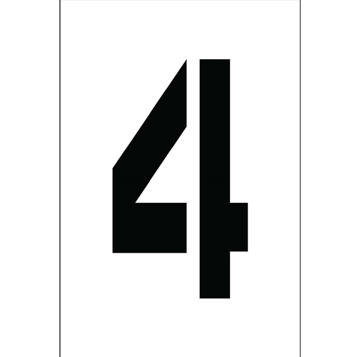 Individual Character Stencil 4" Number Set (PMC4-4)