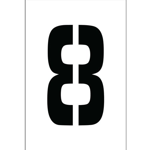 Individual Character Stencil 4" Number Set (PMC4-8)