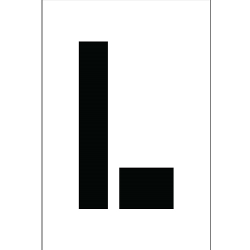 Individual Character Stencil 4" Number Set (PMC4-L)