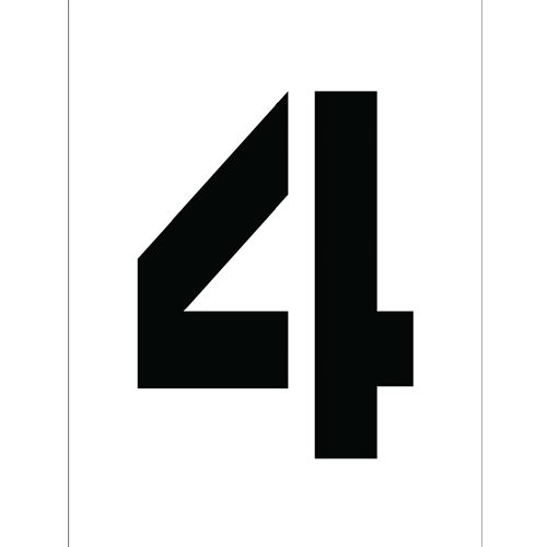 Individual Character Stencil 8" Number Set (PMC8-4)