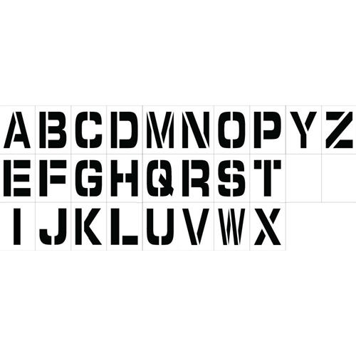Individual Character Stencil 12" Letter Set (PML12)