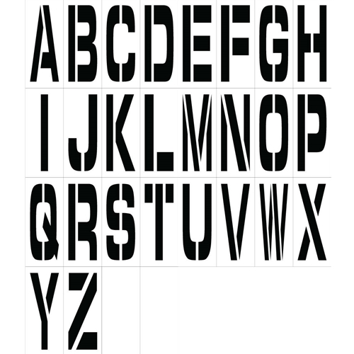 Individual Character Stencil 24" Letter Set (PML24)